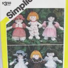 Simplicity 5785 mini 7 1/4" doll and wardrobe pattern Simplicity 5785 mini 7 1/4" doll and wardrobe pattern