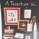 Leisure Arts 612 A Teacher is... cross stitch leaflet school house ruler plus Leisure Arts 612 A Teacher is... cross stitch leaflet school house ruler plus