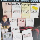 Leisure Arts 560 Towels for Good Sports cross stitch leaflet