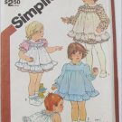 Simplicity 5777 size 1 toddler dress pinafore panties pattern Simplicity 5777 size 1 toddler dress pinafore panties pattern