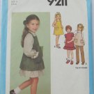 Simplicity 9211 girls dress sundress jumper pants size 6 pattern