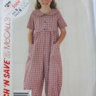 McCall 5509 girl's jumpsuit sizes 10 12 14 pattern