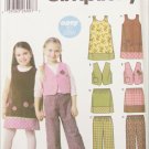 Simplicity 5489 girl jumper lined vest pants skirt sizes 3 4 5 6 7 8 UNCUT pattern Simplicity 5489 girl jumper lined vest pants skirt sizes 3 4 5 6 7 8 UNCUT pattern