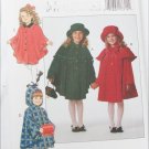 Butterick 3041 girl's cape hat 7 8 10 partially cut pattern