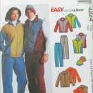 McCall 4224 Misses Men Boys jacket vest pants sizes XLG XXL UNCUT pattern
