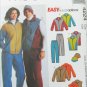 McCall 4224 Misses Men Boys jacket vest pants sizes XLG XXL UNCUT pattern