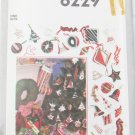 Simplicity 8229 Christmas wreath tree skirt stocking ornament UNCUT pattern Simplicity 8229 Christmas wreath tree skirt stocking ornament UNCUT pattern