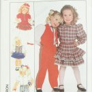 Simplicity 9327 girl pants skirt blouse vest pattern size 4