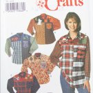 Simplicity 7505 misses shirt with appliques sizes 18 20 22 pattern