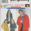 Simplicity 7342 misses shirt jacket sizes 18W 20W 22W 24W UNCUT pattern