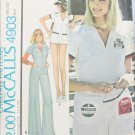 McCall 4903 vintage misses jumpsuit tennis outfit size 12 pattern