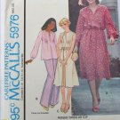 McCall 5976 misses pleated top dress top size XL UNCUT pattern McCall 5976 misses pleated top dress top size XL UNCUT pattern
