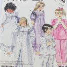 McCall 3392 girls nightgown robe pajamas sizes 4 5 6 pattern