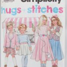 Simplicity 7401 child skirt top jacket vest sizes 3 4 5 6 7 8 pattern