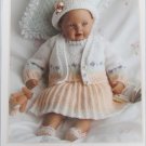 King Cole Sunday Best Baby knit outfit pattern 13 15 or 17" doll sizes King Cole Sunday Best Baby knit outfit pattern 13 15 or 17" doll sizes