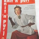 Knit 'n' purl vintage 1951 magazine fashions for men women children Knit 'n' purl vintage 1951 magazine fashions for men women children