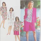 Simplicity 7128 misses mock wrap skirt shorts jacket sizes 16 18 20 22