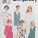 Simplicity 9046 misses nurses top vest sizes 16 18 20 22 pattern