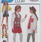Butterick 6362 girls vest shirt skirt shorts leggings tie sizes 7 8 10