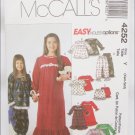 McCall 4252 girls nightgown tops pants bloomers sizes XS S 3 to 6