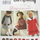Simplicity 9777 girls dress sizes 2 3 and 4 pattern