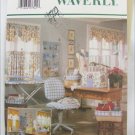 Butterick 5506 Reversible Sewing Room: curtains basket liner organizer UNCUT
