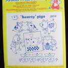 Aunt Martha 3854 hot iron Hearty Pigs transfers sealed package