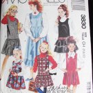 McCall 3830 girl's jumper with variations sizes 7 8 10