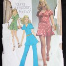Simplicity 9714 misses mini dress bloomers pants vintage 1971 size 16 B38