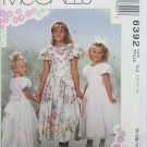McCall 6392 girls party flower girl dress with petticoat size 10