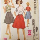 McCall 6690 teen wrap a round skirt and blouse size 14 PT B 33