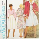 McCall 6152 misses dress shirt size 18 bust 40 UNCUT pattern