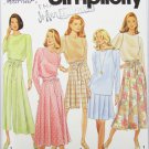 Simplicity 7967 misses skirt split skirt top sizes 18 20 22