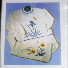 Spring Sweatshirt pansy iris applique patterns or decals Spring Sweatshirt pansy iris applique patterns or decals