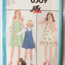 Simplicity 8369 girls sun dress jumper size 7 vintage 1978 pattern