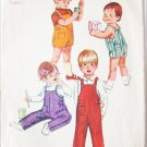 Simplicity 9044 toddler overall pattern size 1/2 breast 19 vintage 1970
