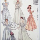 McCall 5746 misses wedding prom formal gown dress size 10 bust 32 1/2 pattern