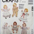 McCall 663 baby doll pattern sizes S 12-14" M 16-18" L 20-22" UNCUT