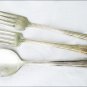 Camelia 1940s silverplate Oneida IS serve spoon two forks as is
