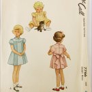 McCall 7766 vintage 1949 toddler dress pattern size 2