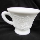 Westmoreland paneled grape leaf footed cup flared top cup only Westmoreland paneled grape leaf footed cup flared top cup only