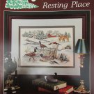 Stoney Creek Nature's Resting Place cross stitch pattern leaflet 29 geese deer pond