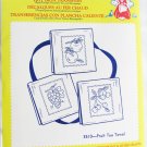 Aunt Martha hot iron transfers 3510 fruit tea towels embroidery sealed