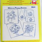 Aunt Martha hot iron transfers 3864 Hibiscus Poppy Daisies for embroidery sealed Aunt Martha hot iron transfers 3864 Hibiscus Poppy Daisies for embroidery sealed