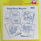 Aunt Martha hot iron transfers 3866 Daylily Peony Magnolia for embroidery sealed Aunt Martha hot iron transfers 3866 Daylily Peony Magnolia for embroidery sealed