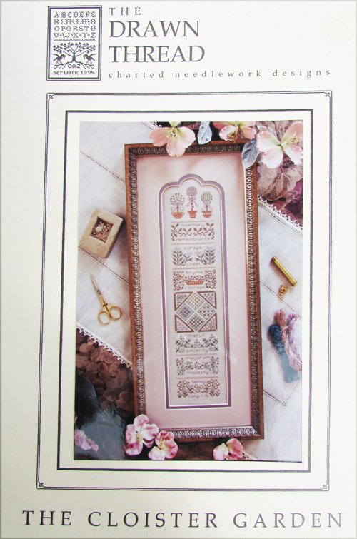 Cloister Garden cross stitch pattern from Drawn Thread