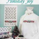 Holiday Joy cross stitch patterns for sweaters towels from Just Cross Stitch