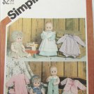 Simplicity 5615 doll 15 to 16" patterns uncut vintage 1982 such as Tiny Tears doll Simplicity 5615 doll 15 to 16" patterns uncut vintage 1982 such as Tiny Tears doll