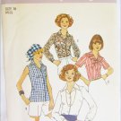 Simplicity 7353 misses blouse size 16 bust 38 front buttoned UNCUT pattern