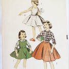 Advance 8022 girls skirt jumper top blouse pattern vintage 1950s size 6 breasst 24